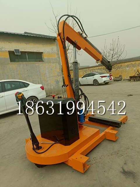 翁牛特旗自卸车厢随车吊 自制轮式四不像起重机 四驱平板吊 5吨 贵盛